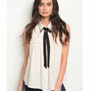 NWT Button down White Blouse